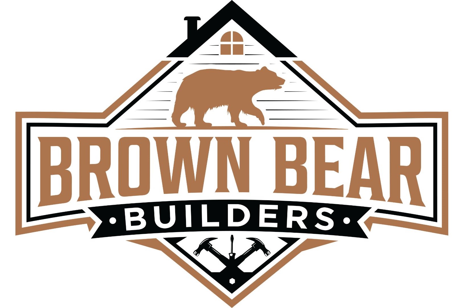 Brown Bear Built Logo - General contractor Dan Magstadt remodeling company in Eagle Mountain, Utah, specializing in kitchen and bathroom remodeling.