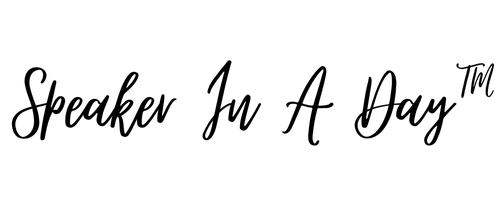 Speaking event logo