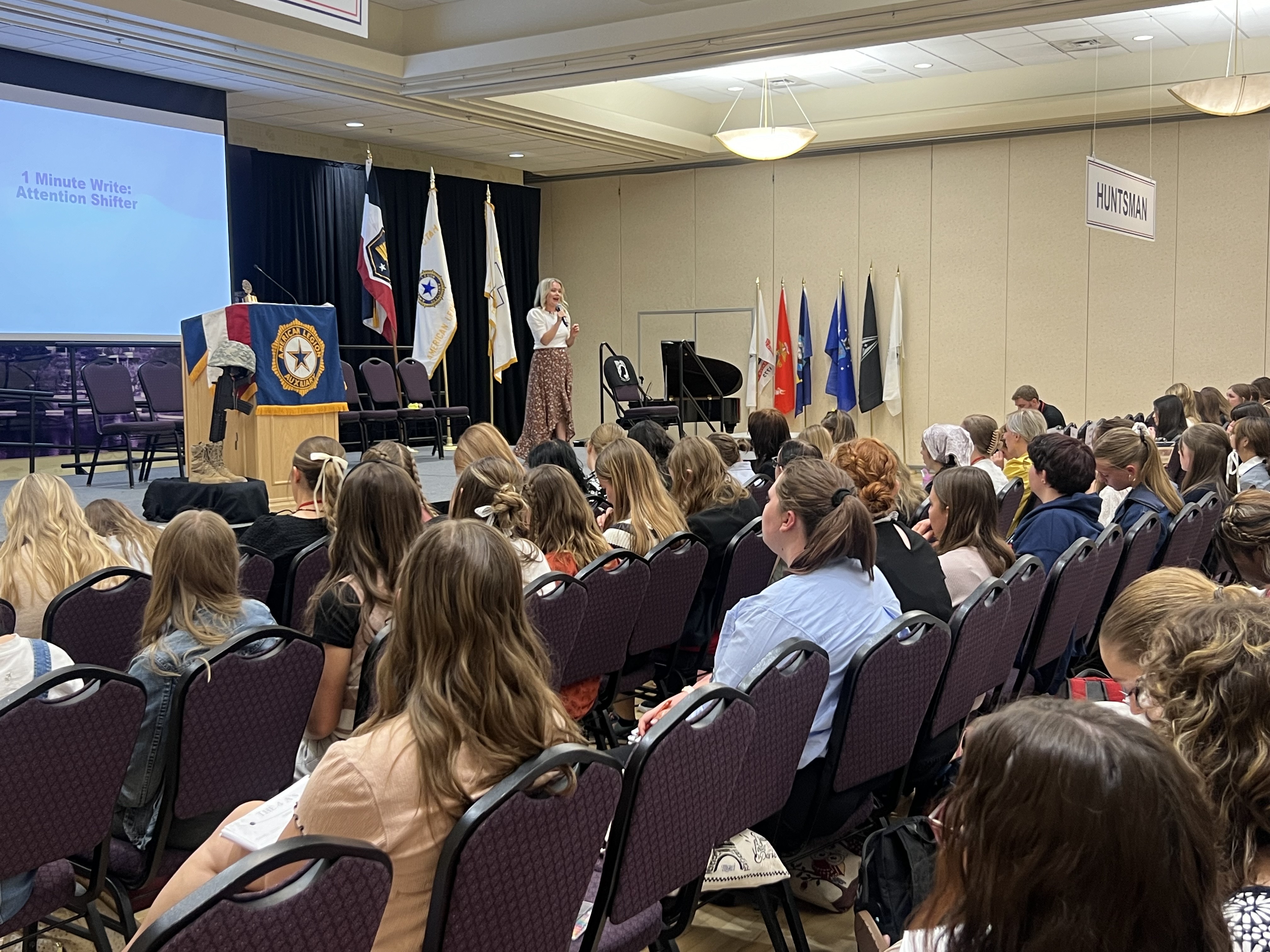 Ashlee Stratton speaking and working with audiences