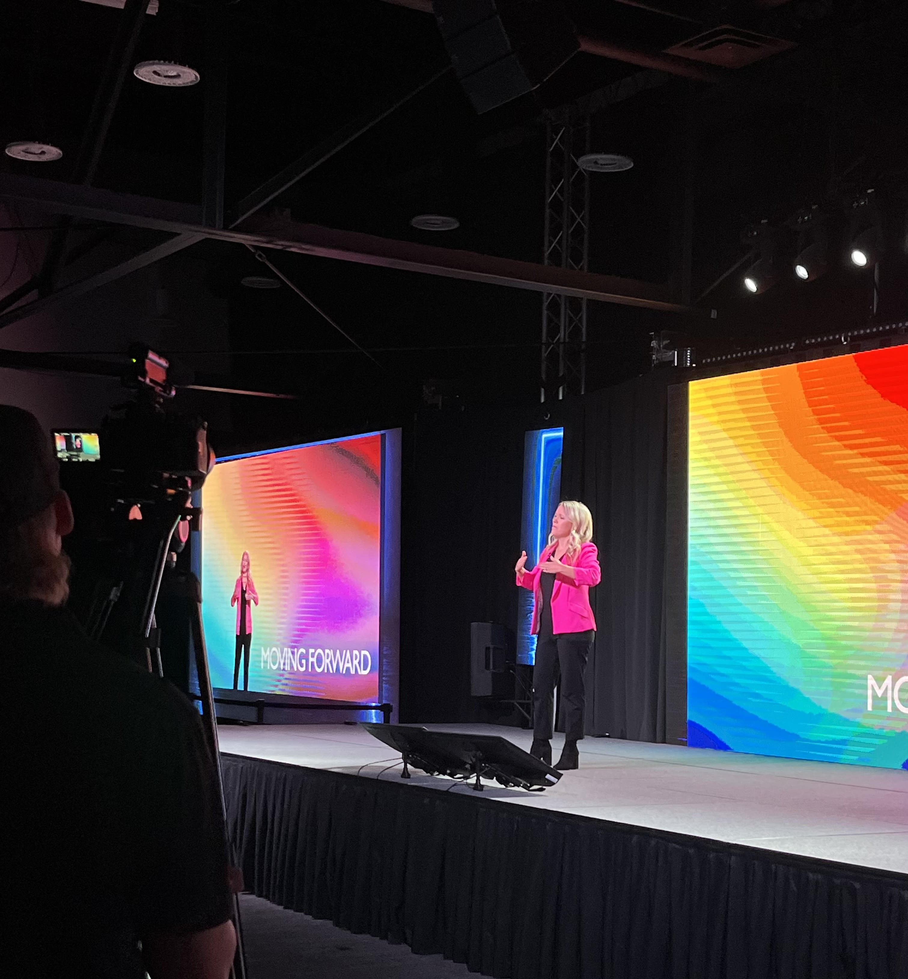 Ashlee Stratton speaking and working with audiences