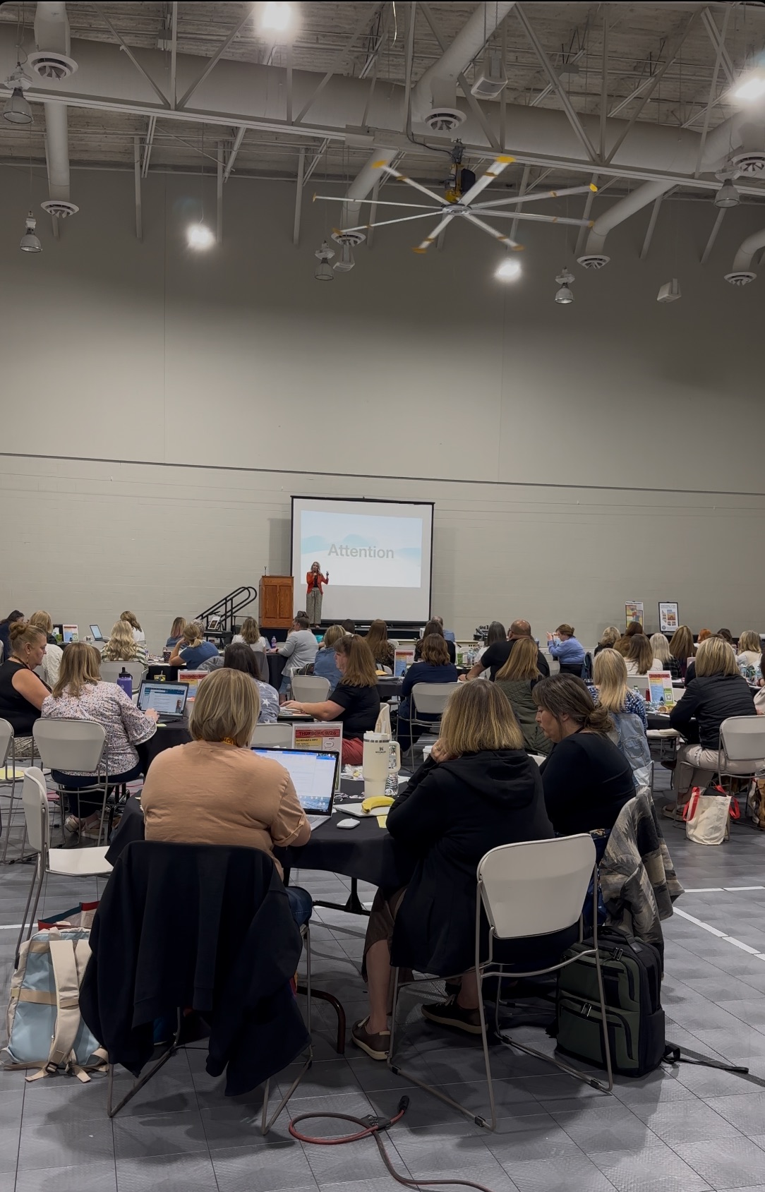 Ashlee Stratton speaking and working with audiences
