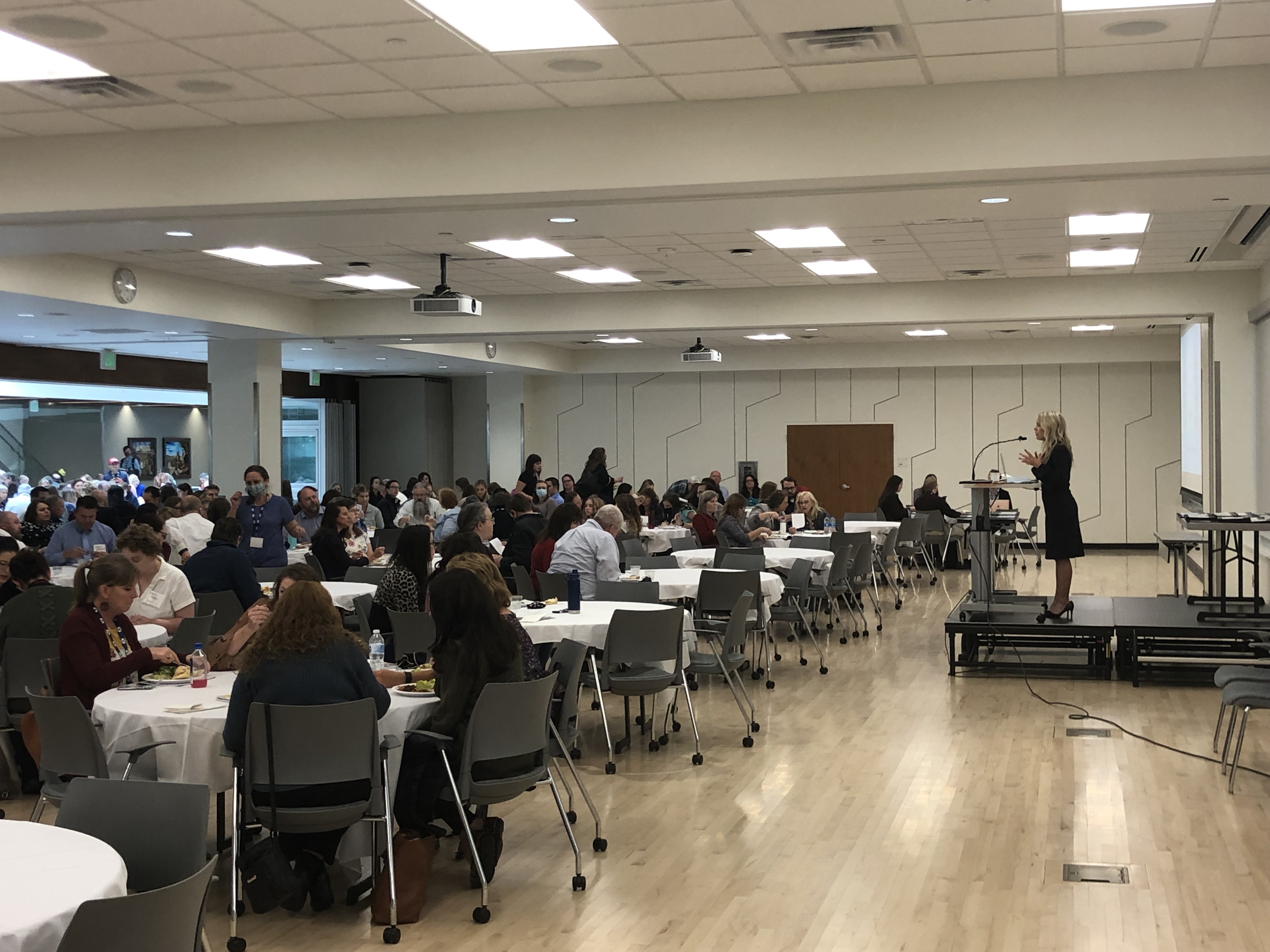 Ashlee Stratton speaking and working with audiences