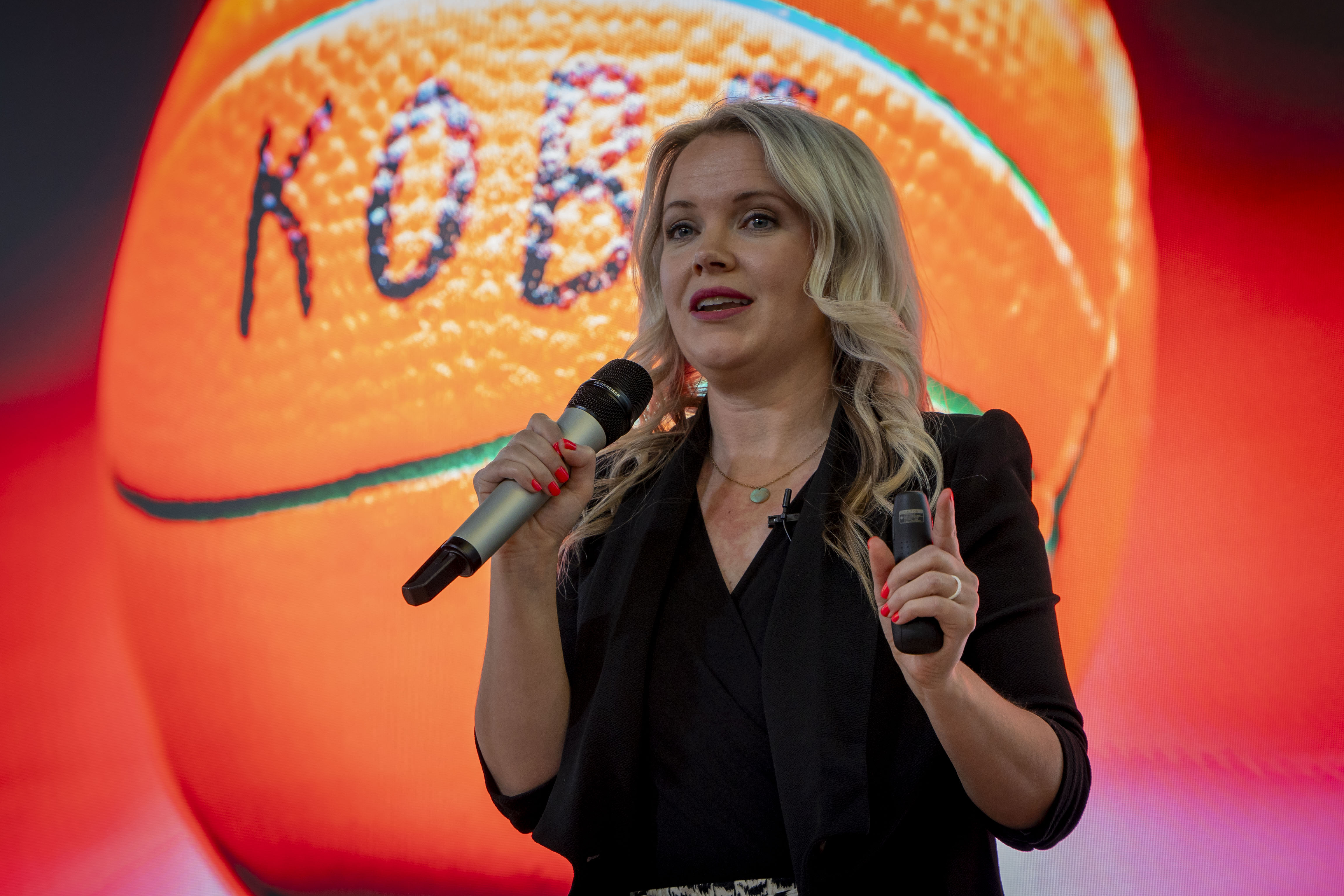 Ashlee Stratton speaking and working with audiences