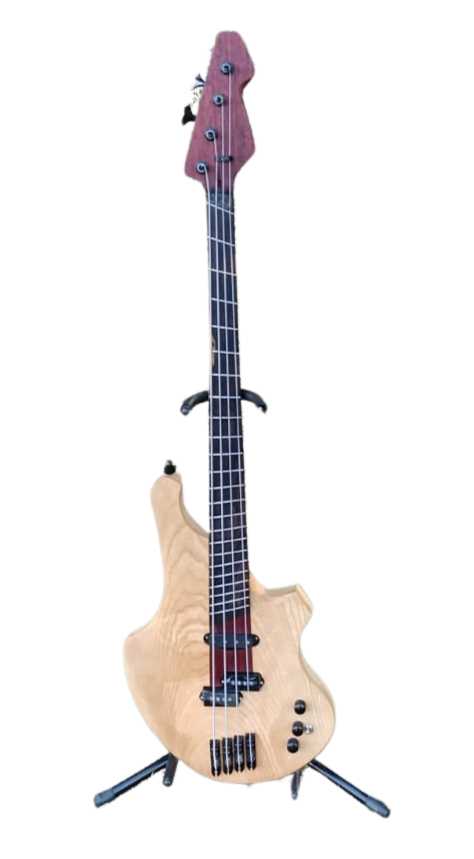 Agathon bass, natural finish, front