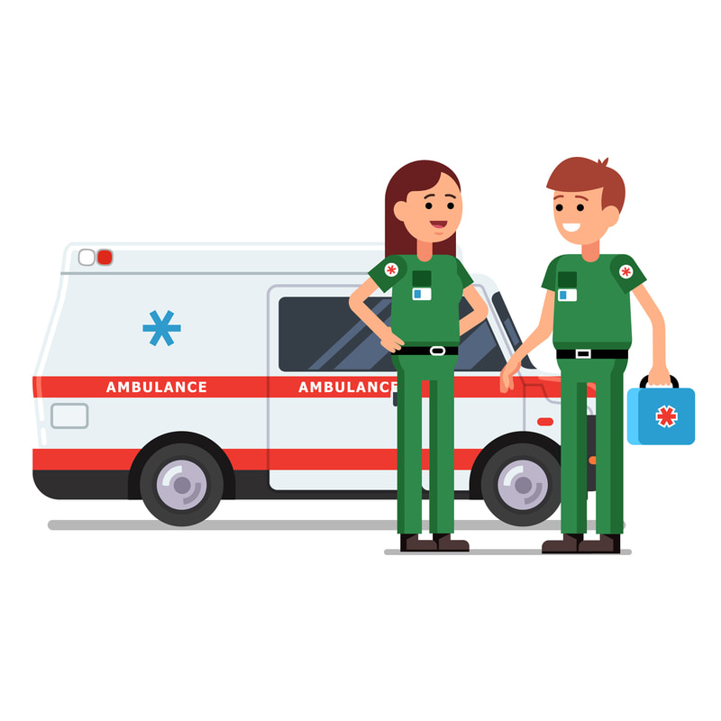 Ambulancia y paramédicos