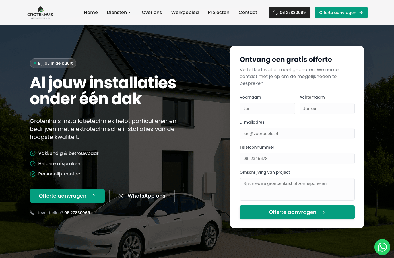 Website Grotenhuis Installatietechniek — Installatietechniek