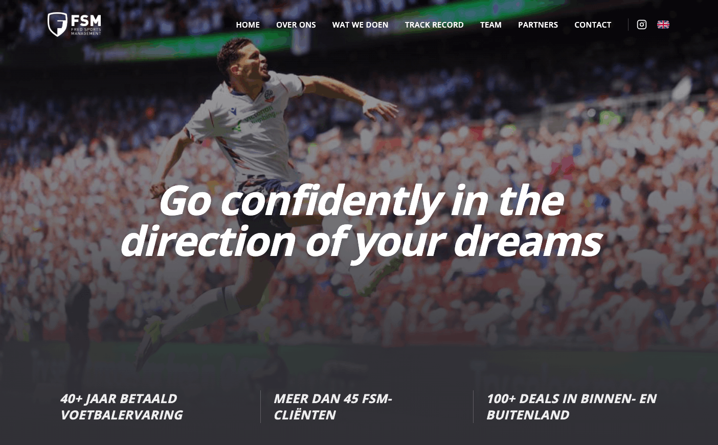 Website FSM Sports Management B.V. — Zakelijke dienstverlening