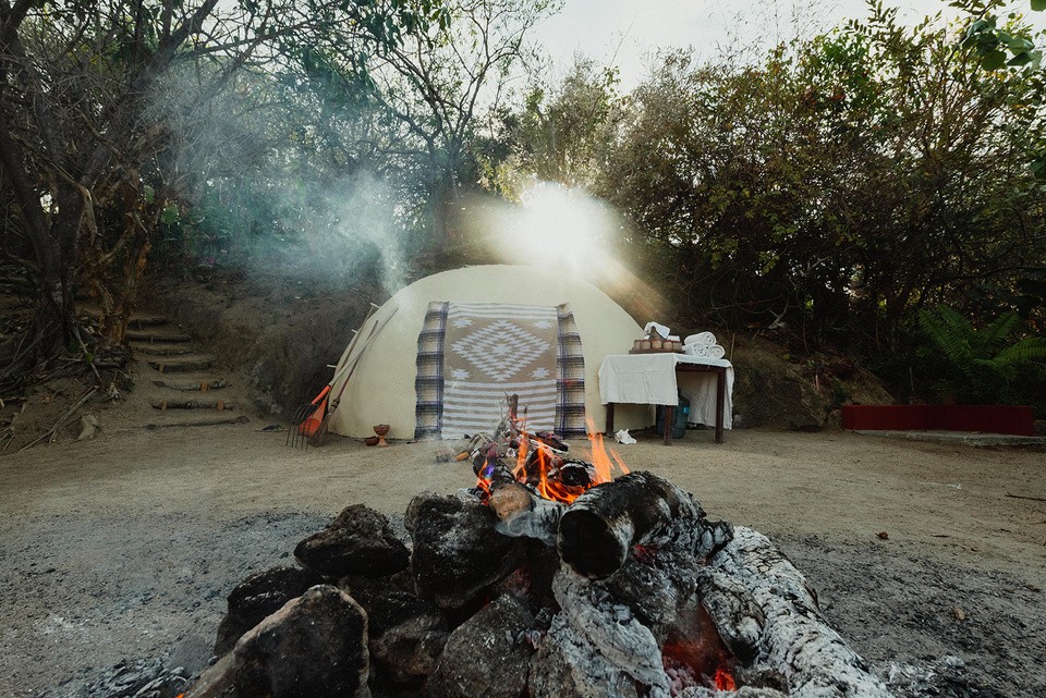 Ceremonia de temazcal de noche