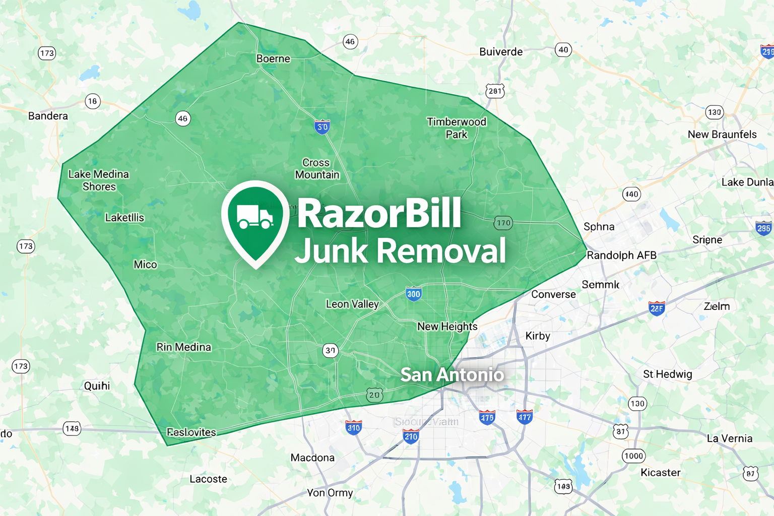 Map that razorbill junk removal services