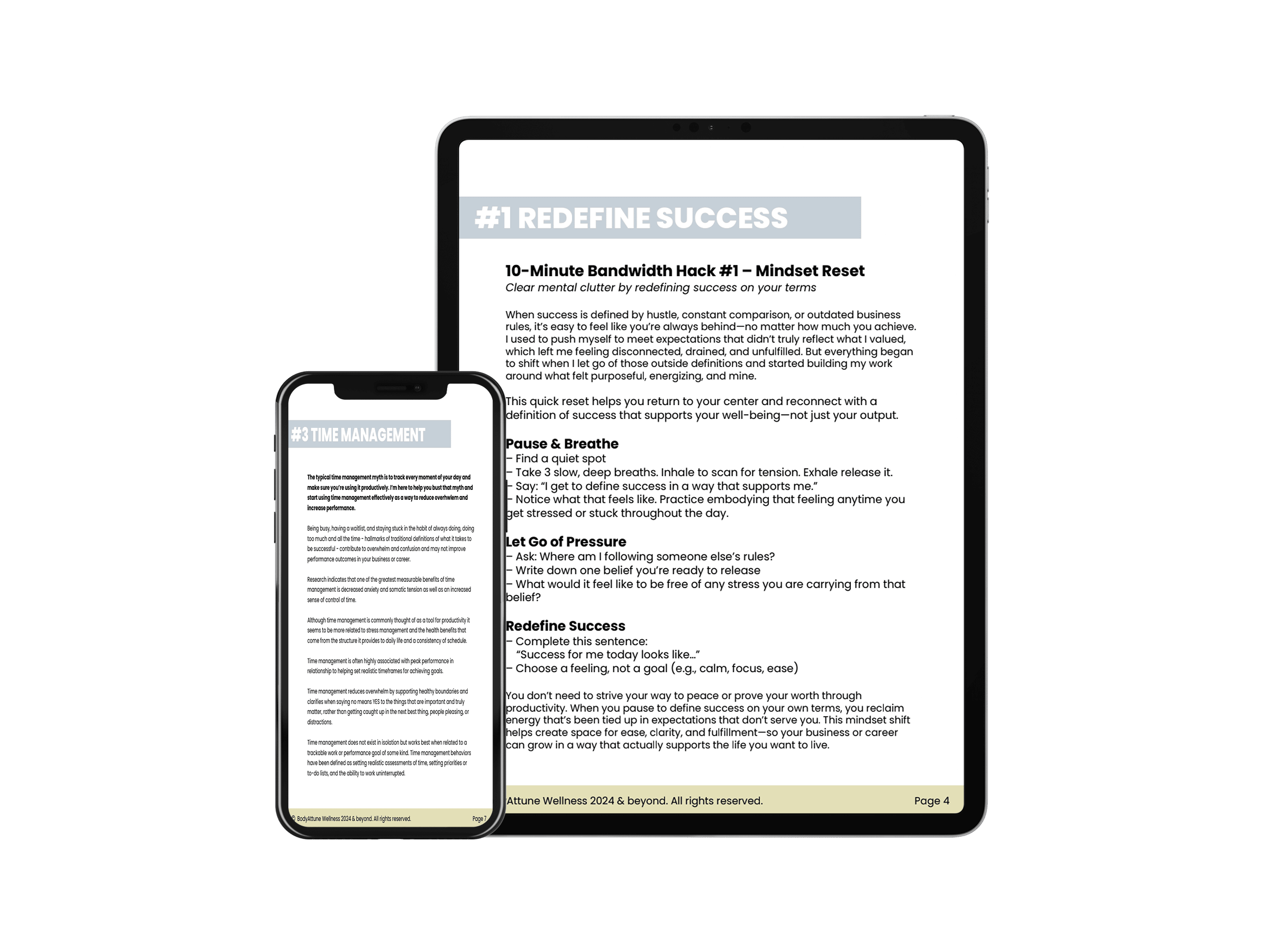 The Productivity & Stress Reset PDF Guide Bundle by Shelley Poovey