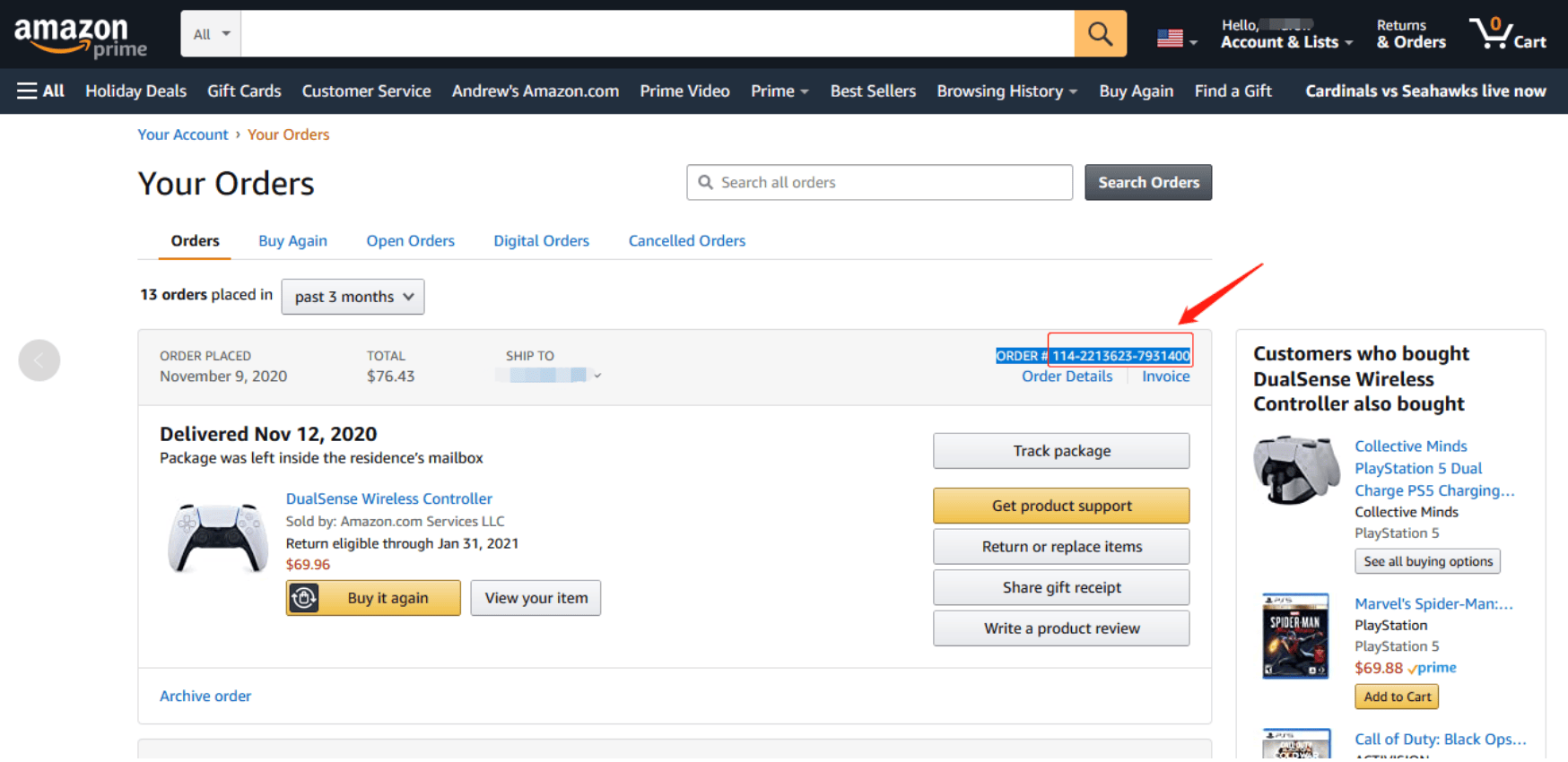 Amazon Order Dashboard