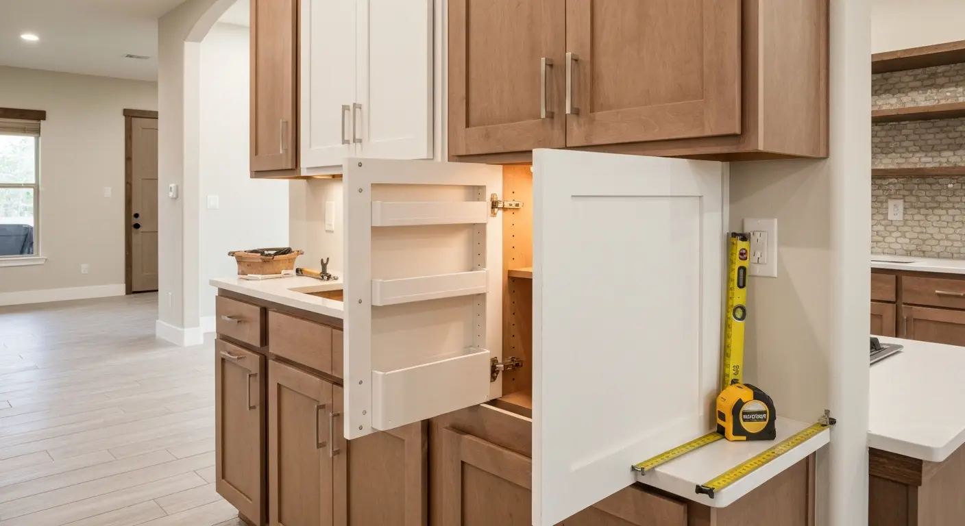 Custom cabinet installation