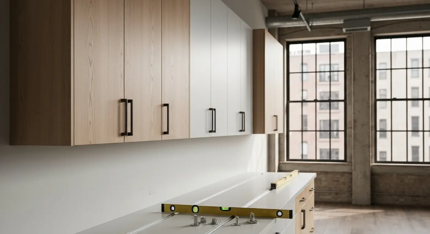 Custom kitchen cabinet installation