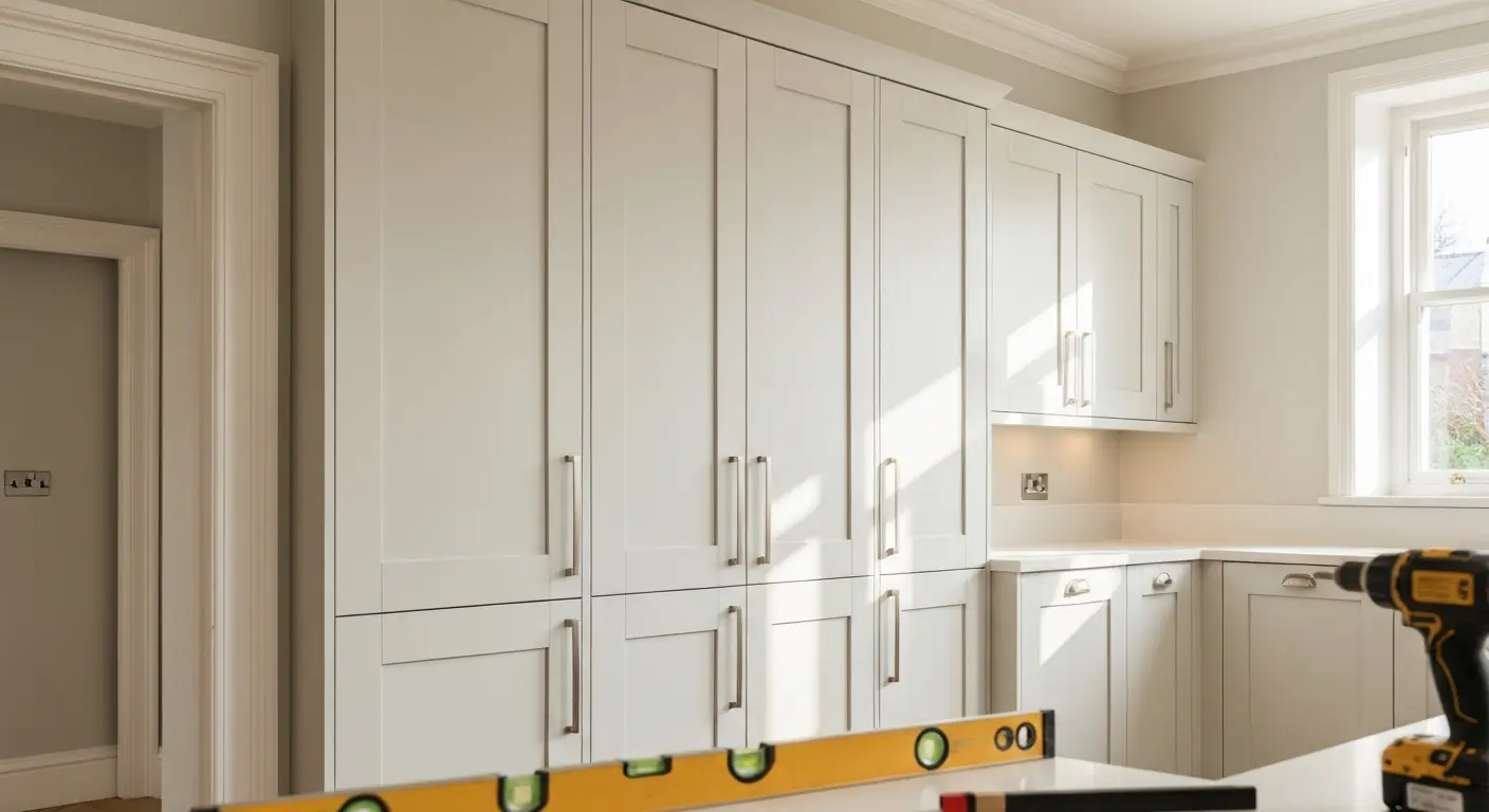 Custom cabinet installation