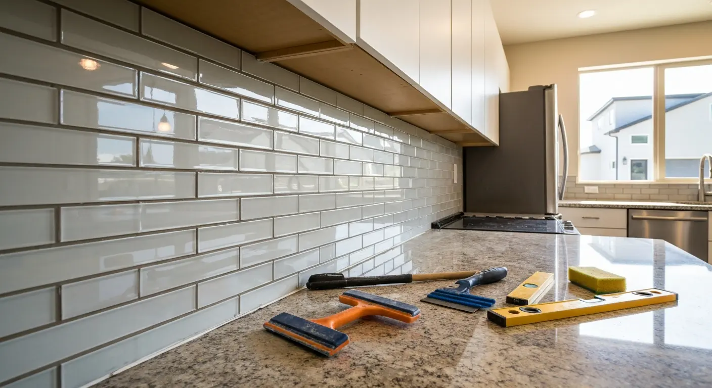Backsplash installation