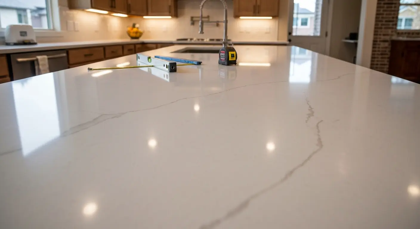 Kitchen countertop installation