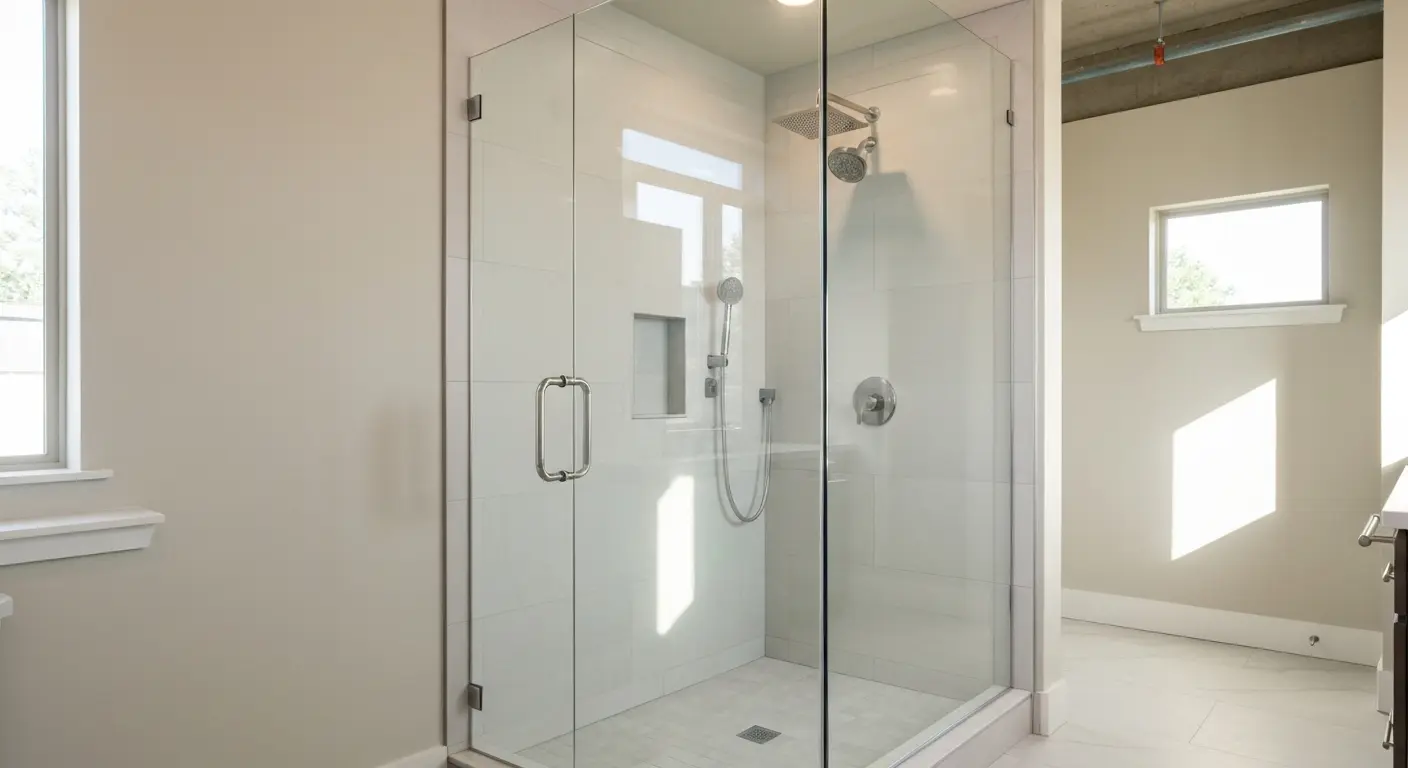 Walk-in shower installation