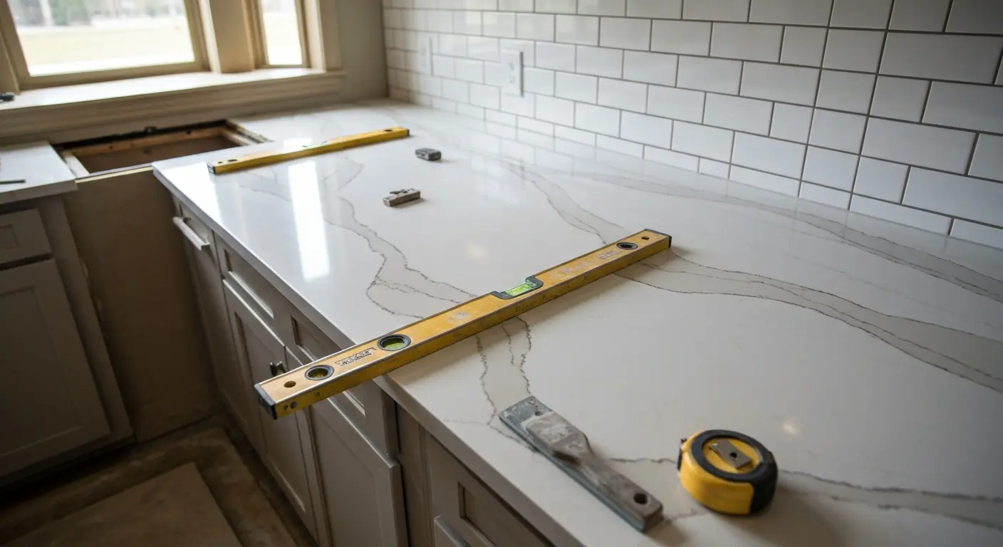 Custom countertop installation