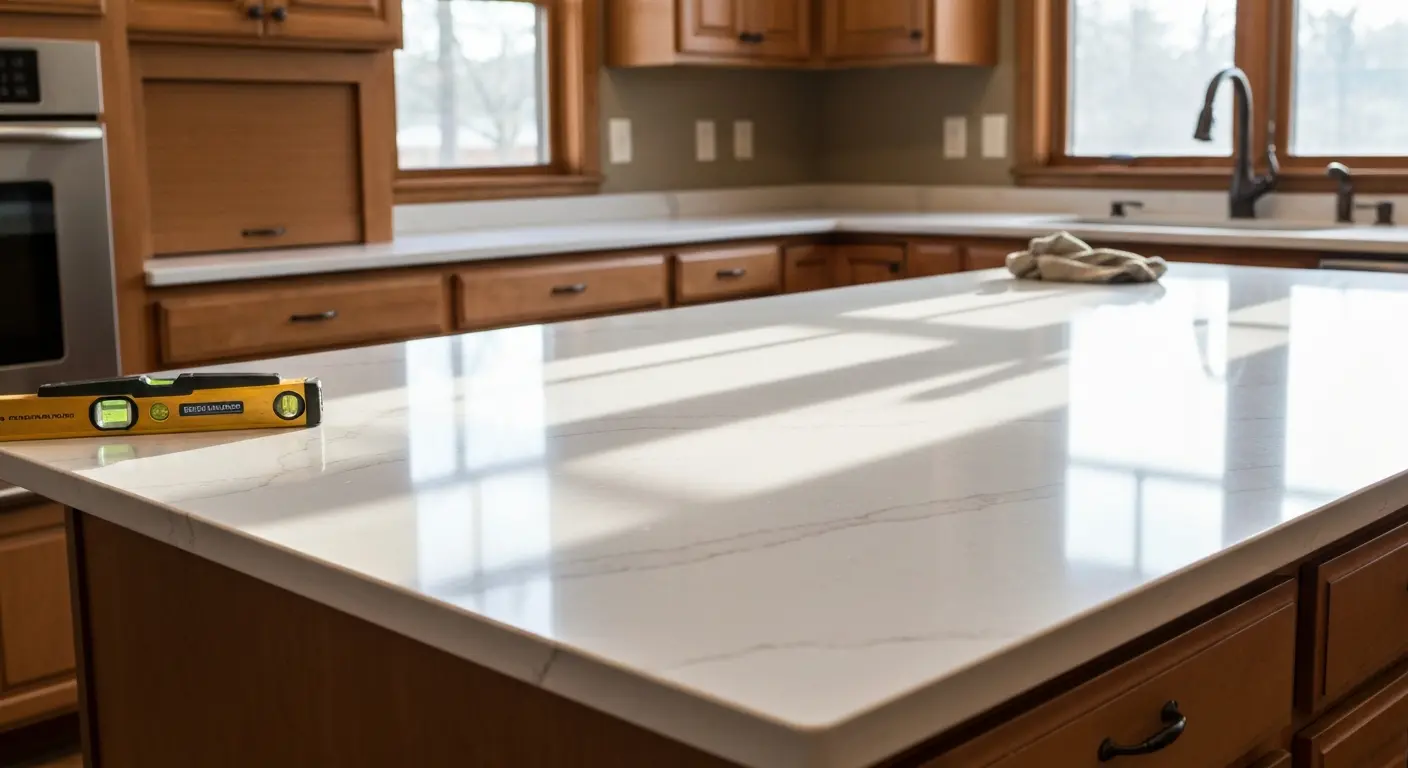Kitchen countertop installation