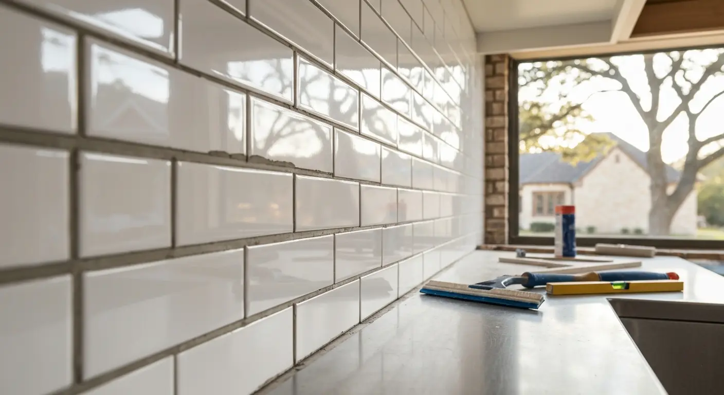 Backsplash installation