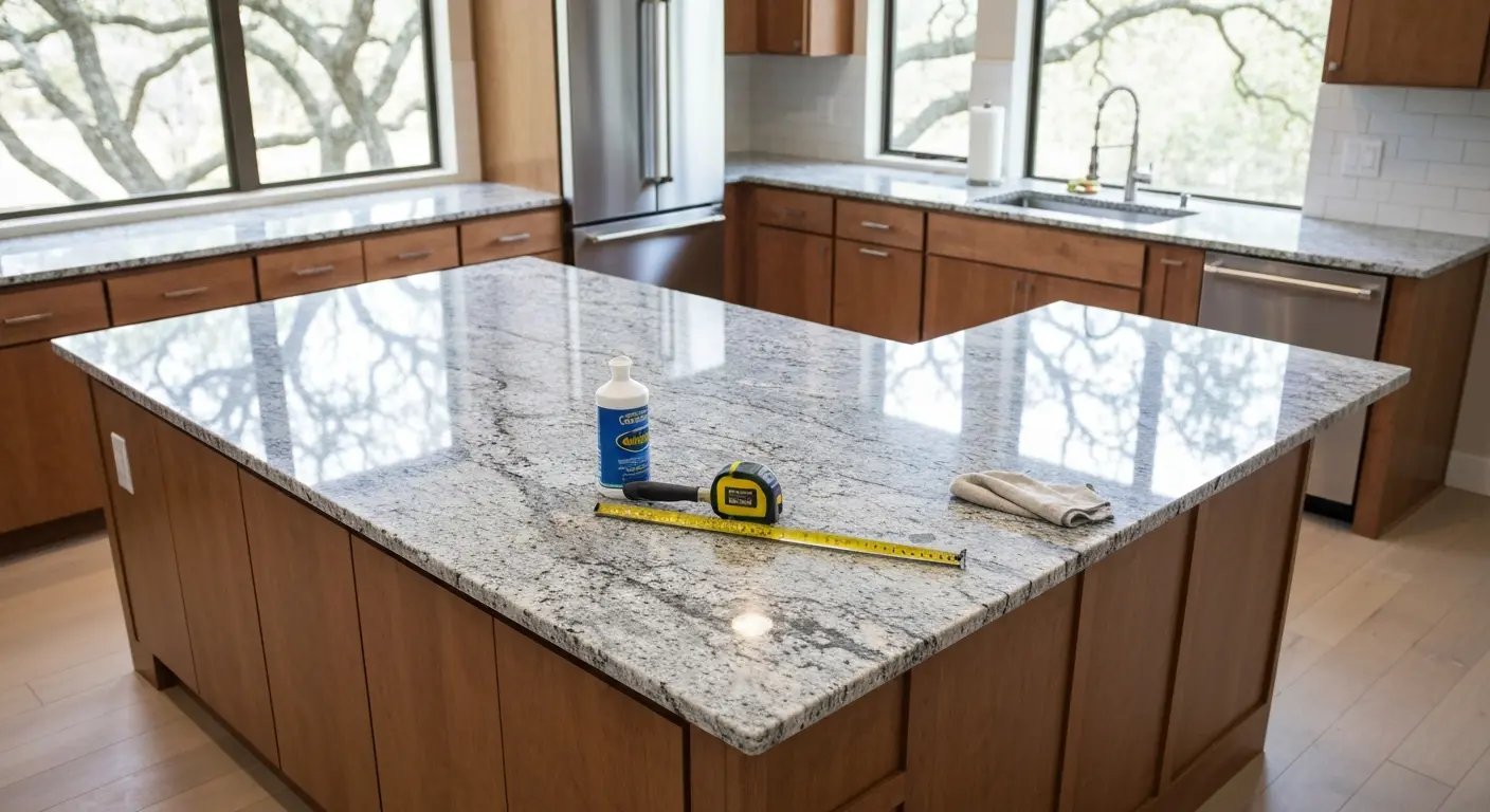 Kitchen island installation