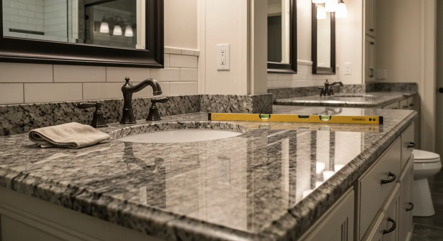 Granite countertop installation