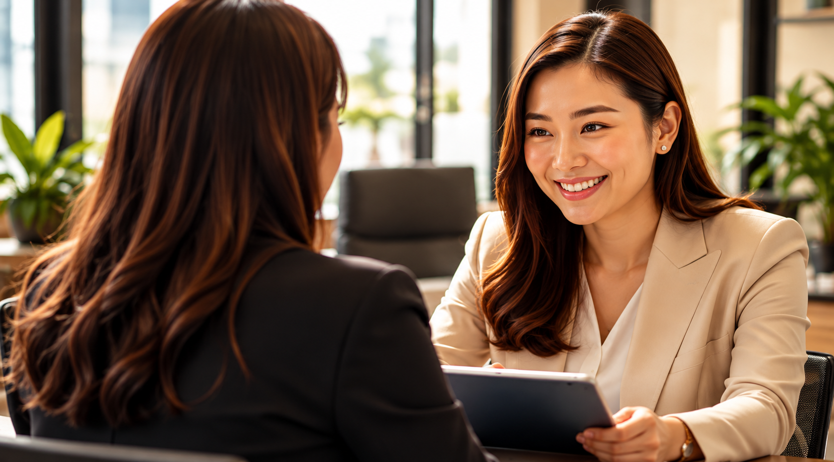 Financial advisor discussing a plan with a client