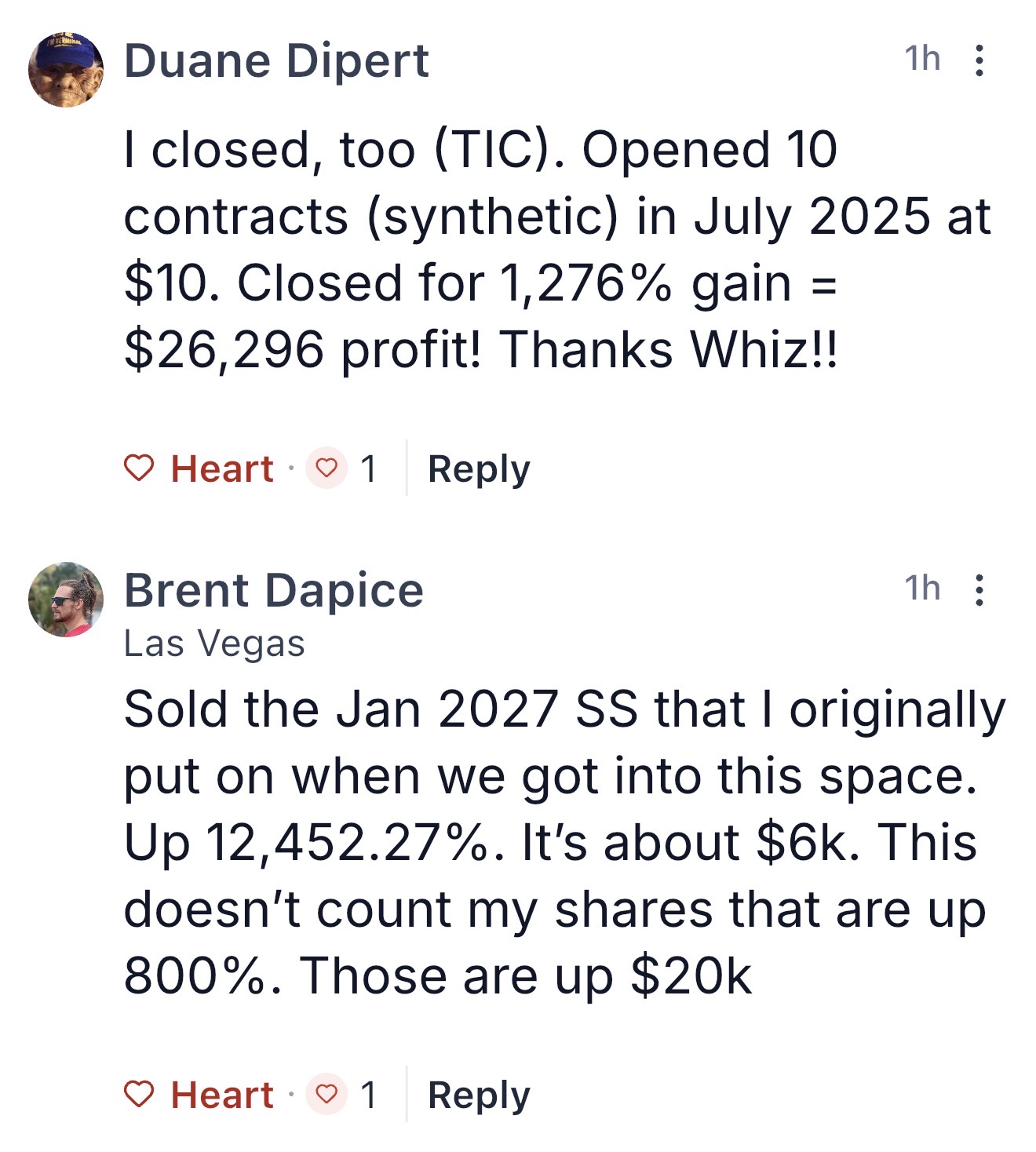 Member testimonial