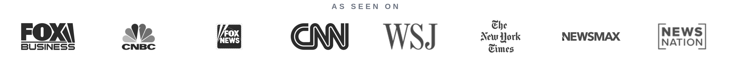 As seen on Fox News, Fox Business, The New York Times and more