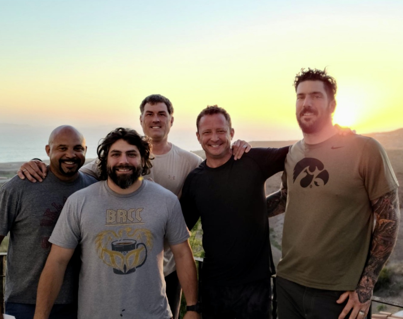 Whiz Buckley with fellow veterans in Mexico, May 2021