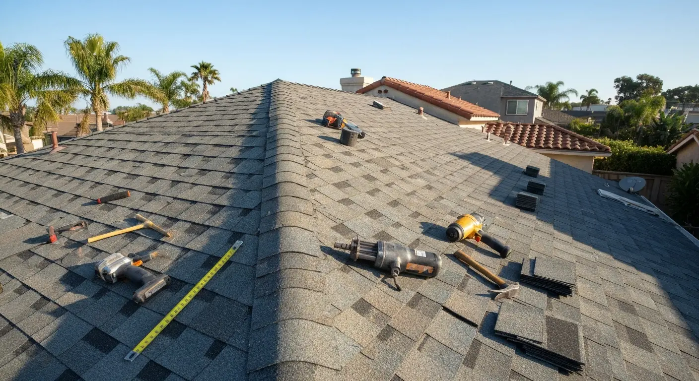 Roof replacement installation