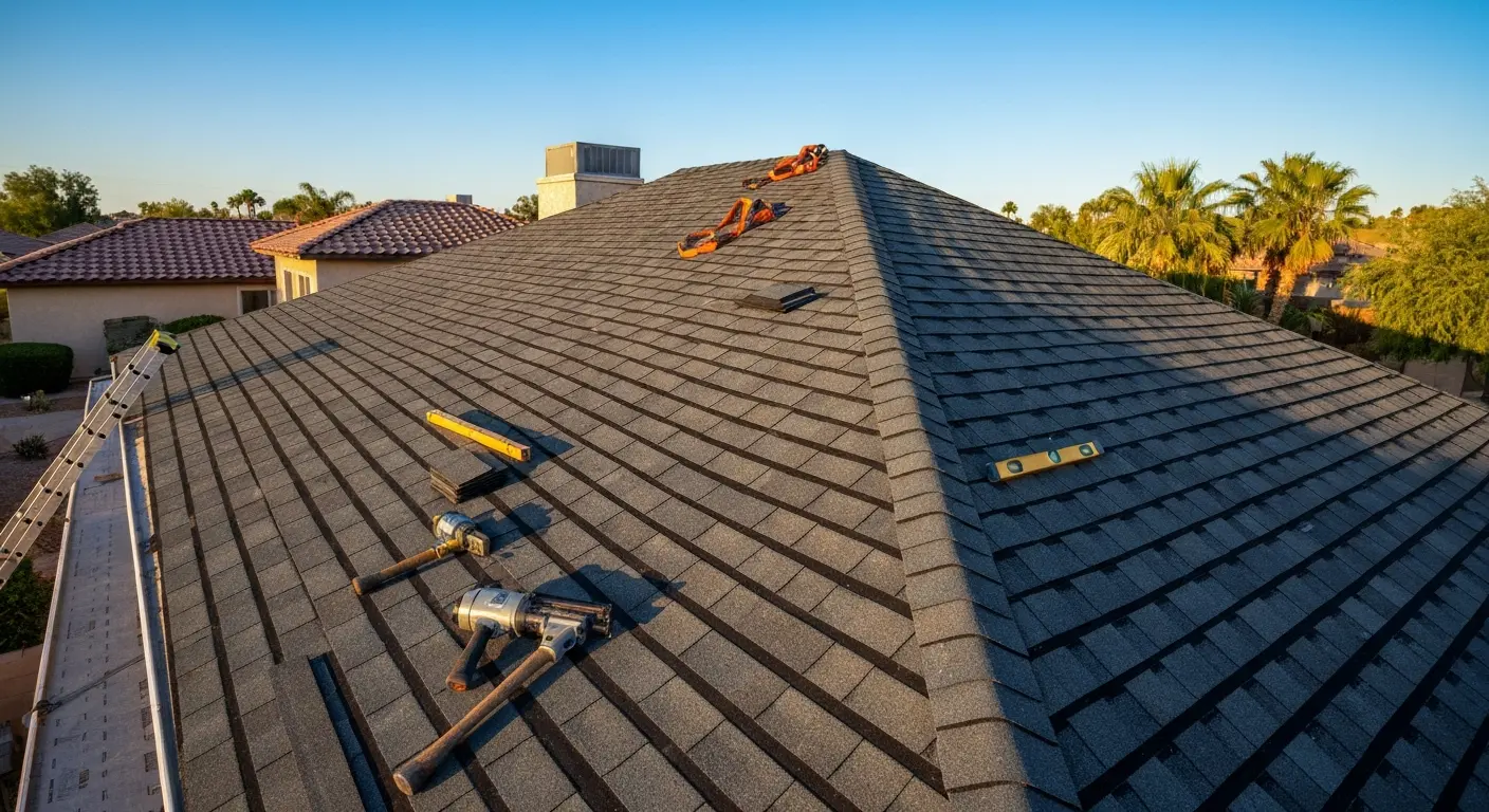 Roof replacement in Placentia neighborhood