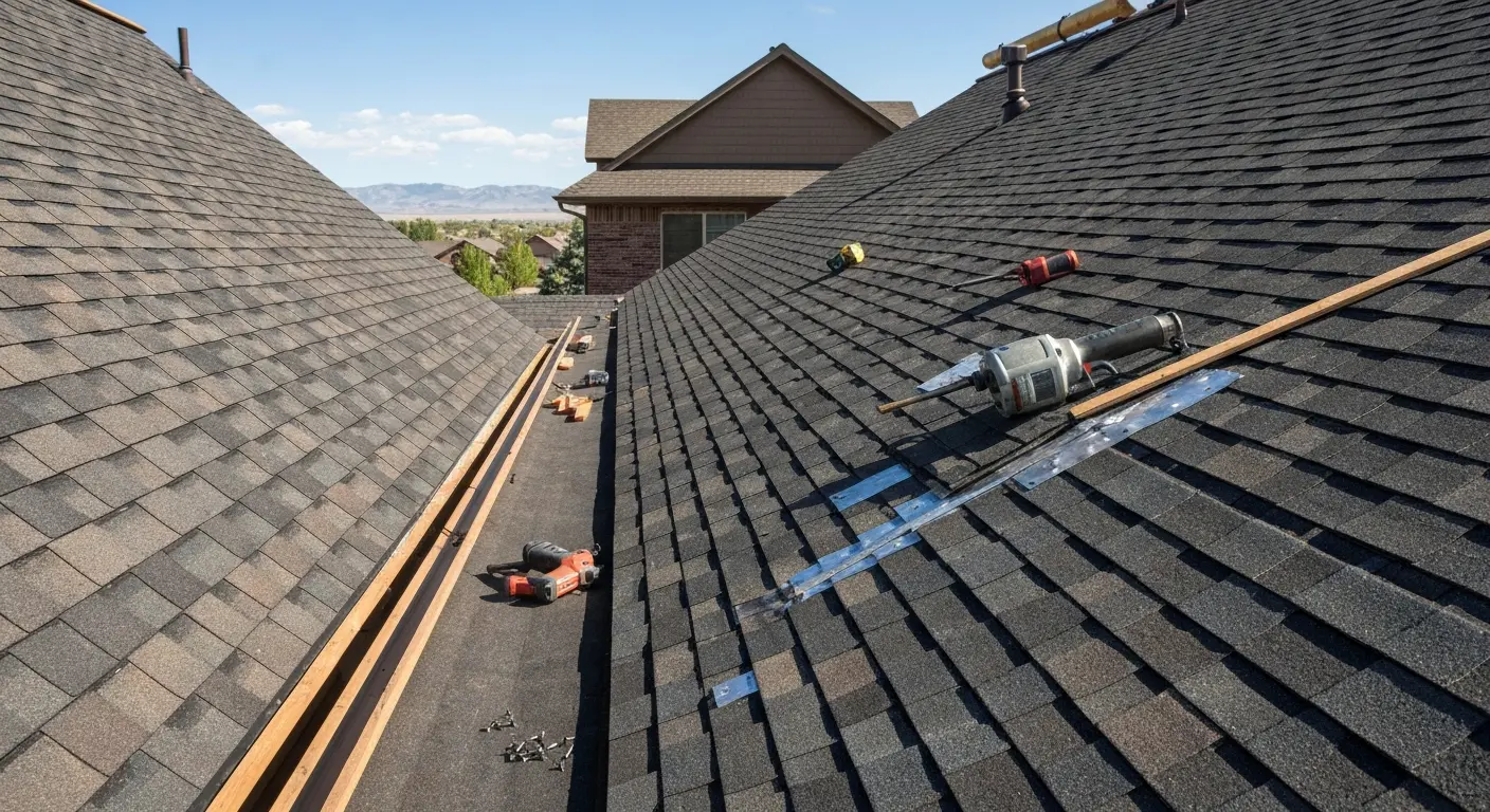 New roof installation