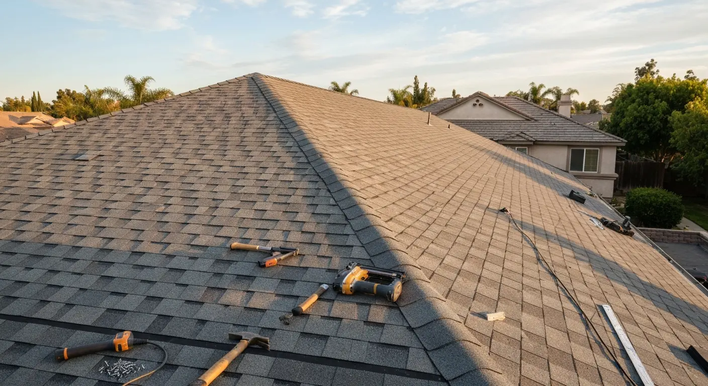 New roof installation in Chino Hills