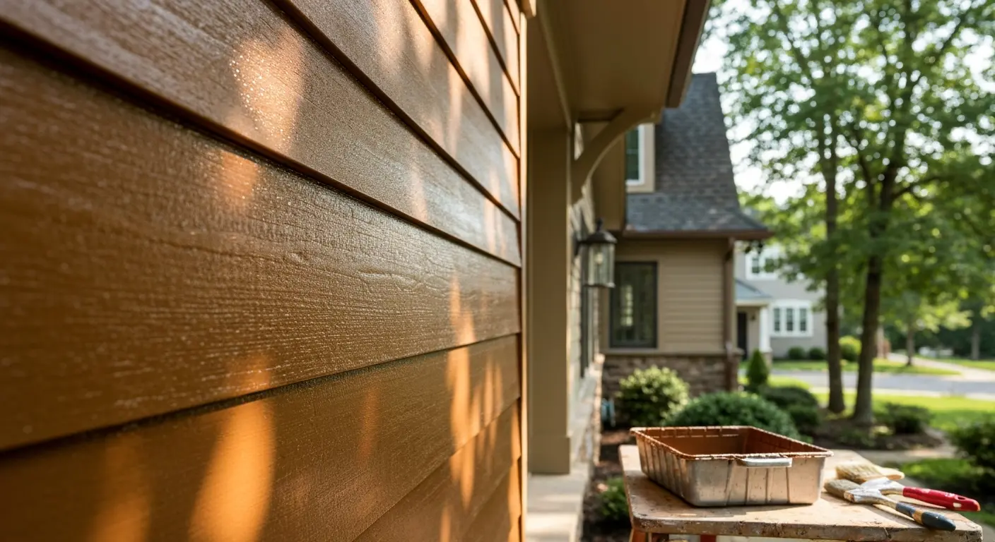 Wood siding coating