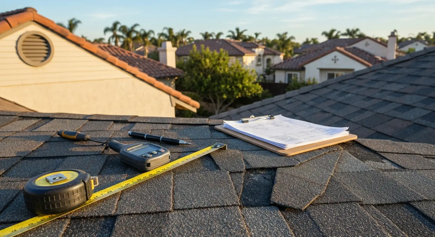 Roof inspection in Anaheim Hills