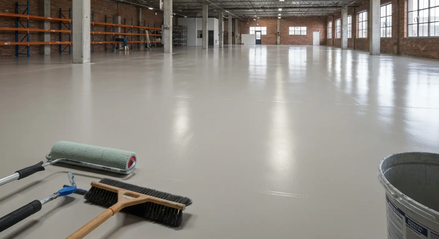 Commercial floor coating