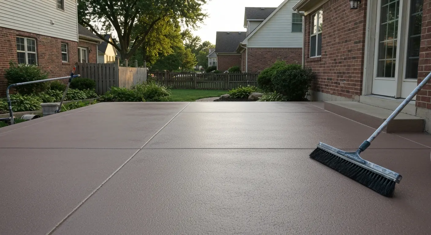 Patio coating application