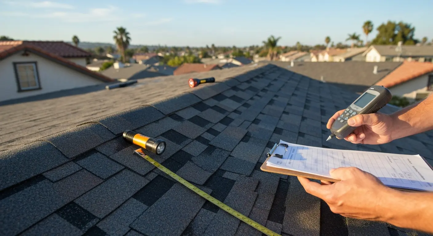 Roof inspection in Orange CA
