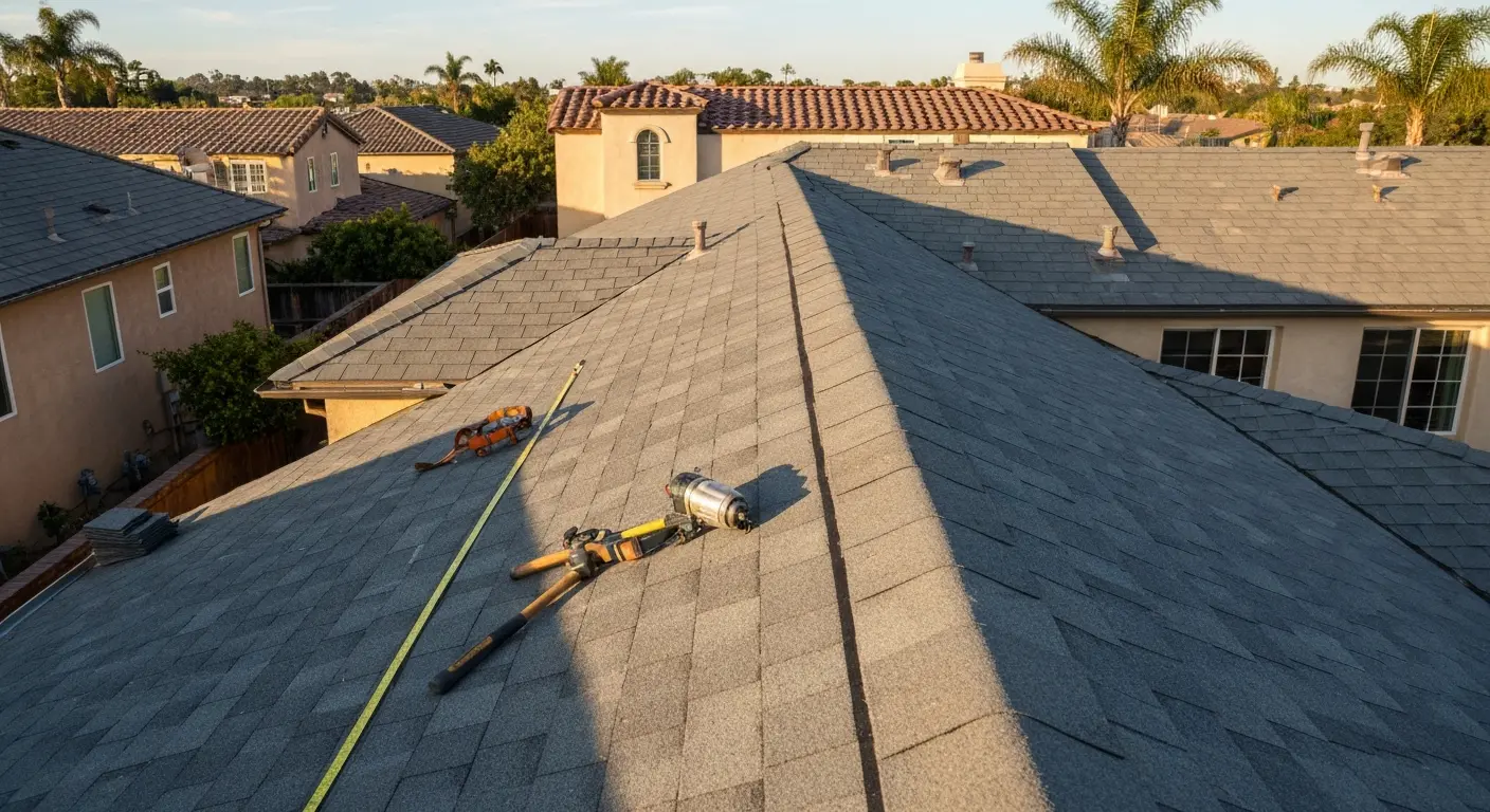 New roof installation