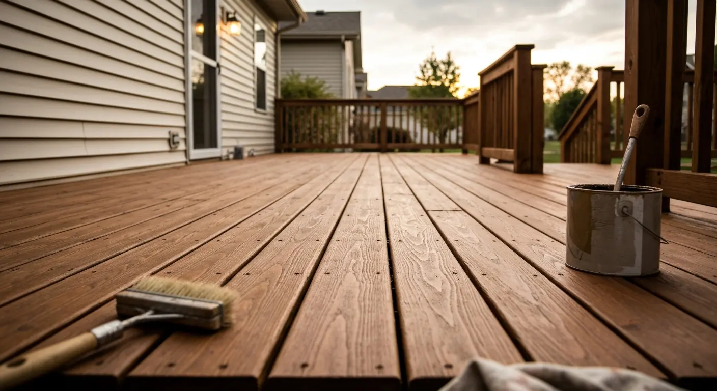 Deck staining service