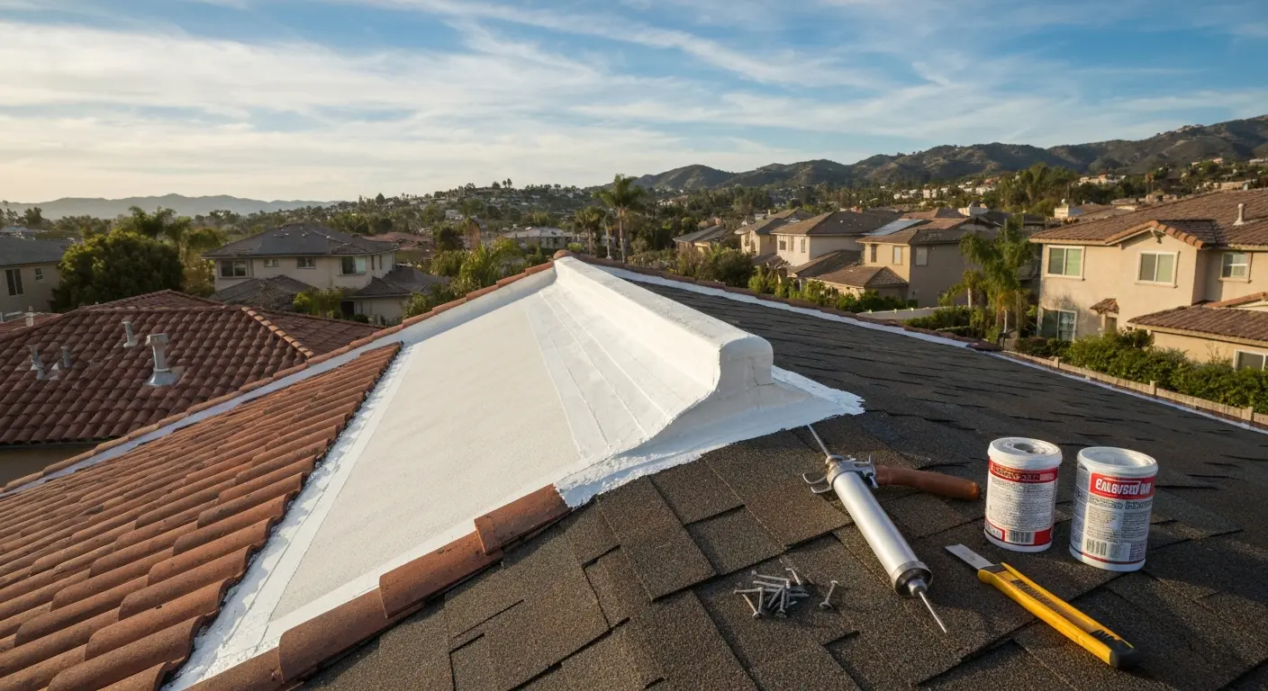 Emergency roof leak repair