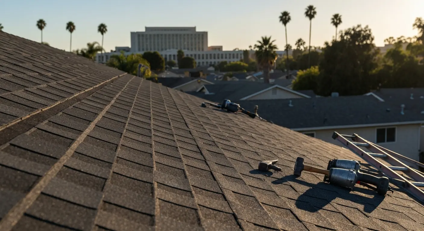 Roof replacement work