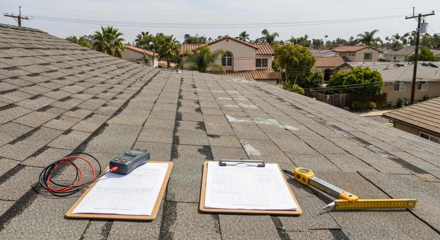 Roof inspection in Santa Ana