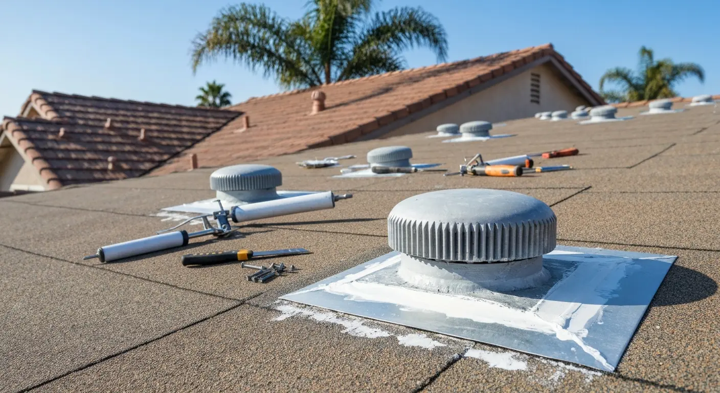 Roof repair project