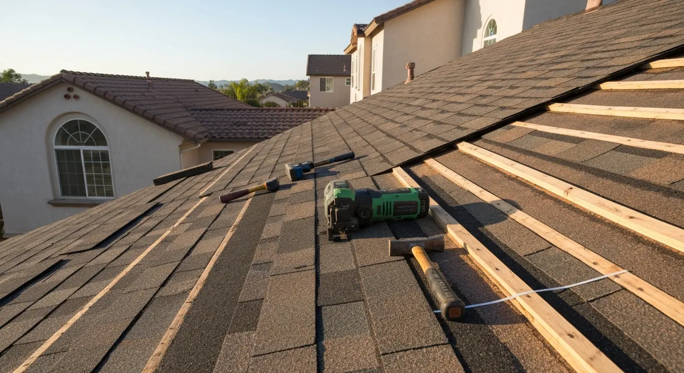 New roof installation Corona CA