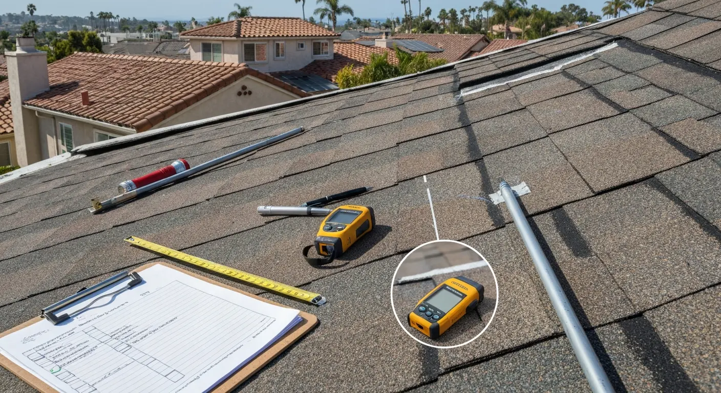Roof inspection in Costa Mesa
