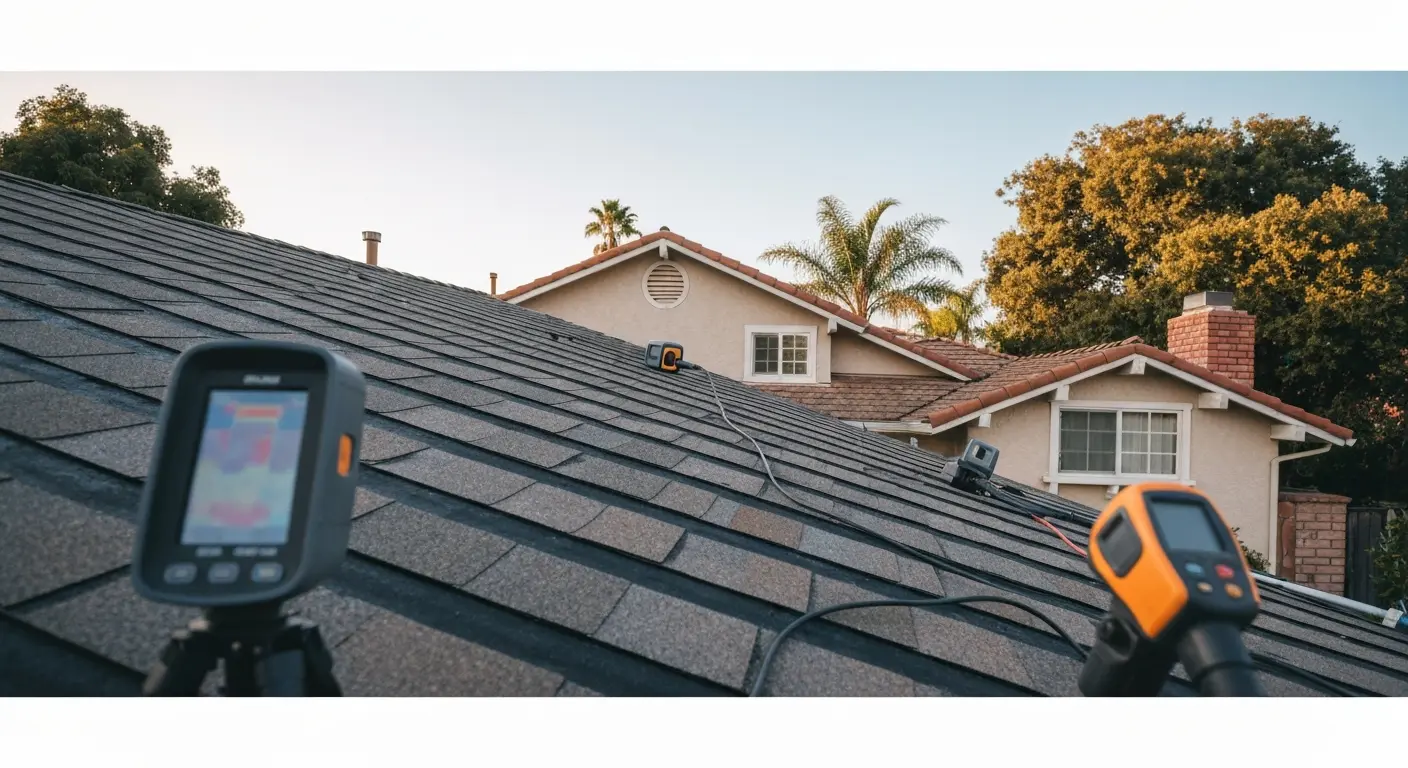 Roof leak repair work