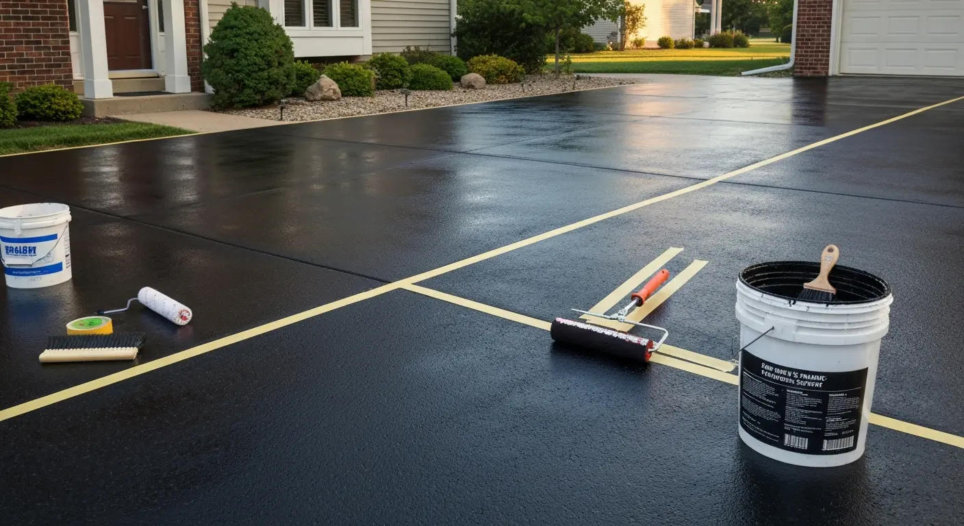 Driveway coating protection