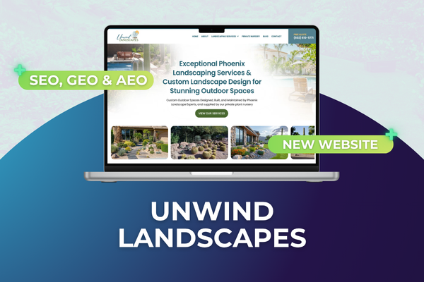 Unwind Landscapes: Website Redesign Success